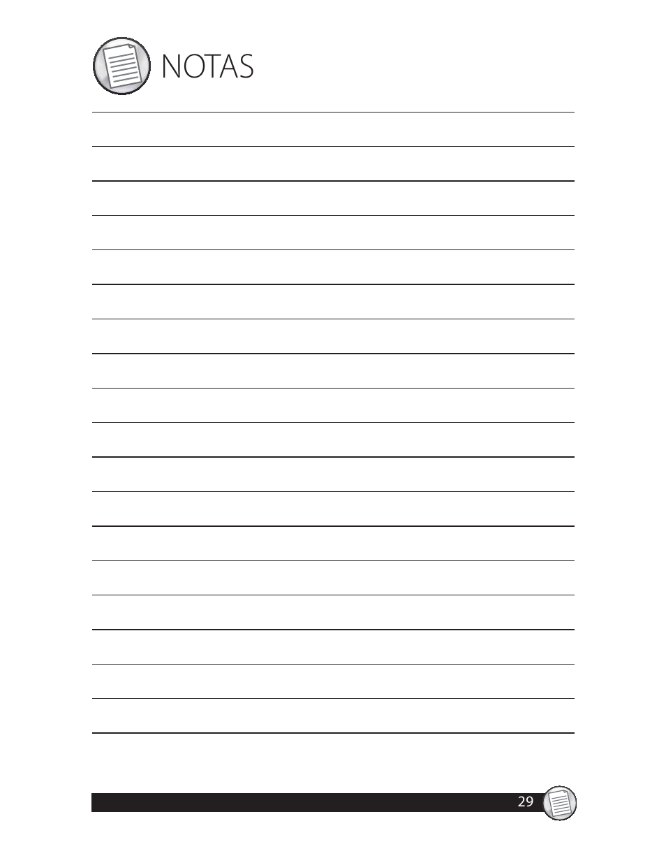 Notas | Oster CKSTWFBF20 User Manual | Page 29 / 32