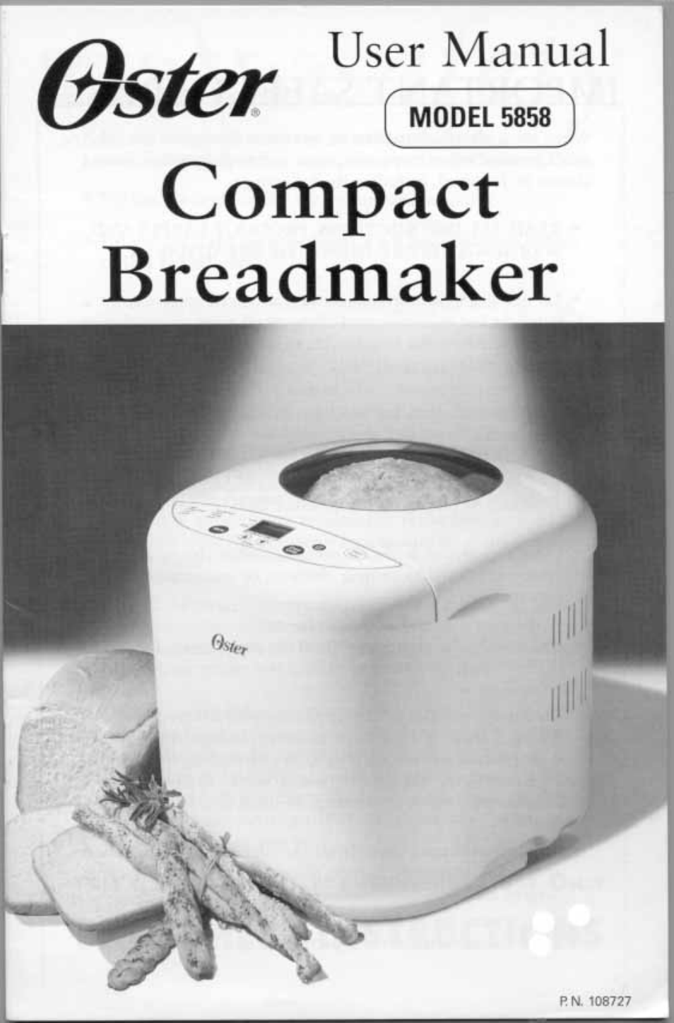 Oster 5858 User Manual | 24 pages