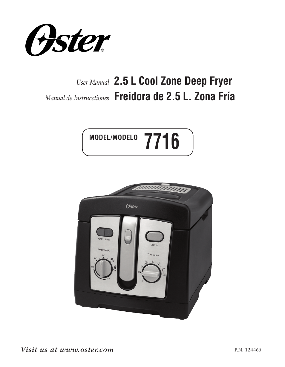 Oster 124465 User Manual | 24 pages