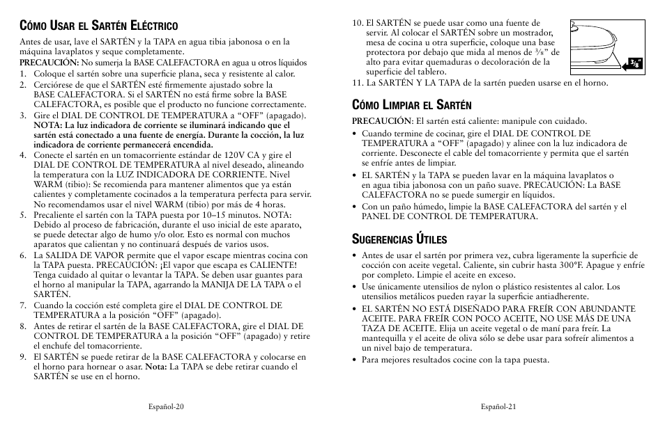 Oster Removable Electric Skillet SPR-041311-341 User Manual | Page 11 / 16