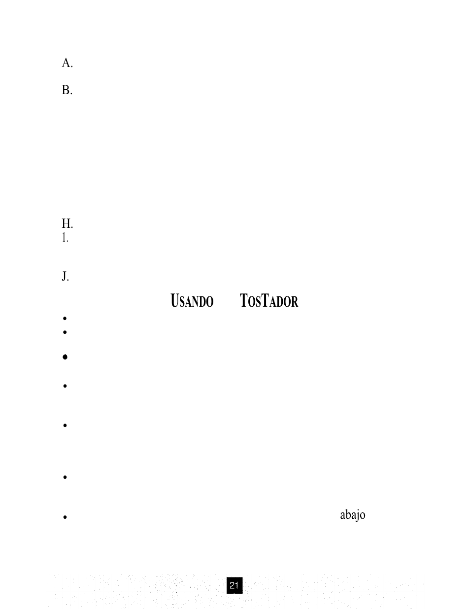 Sando, Ador, Caracteristicas | Oster TOASTERS User Manual | Page 21 / 30