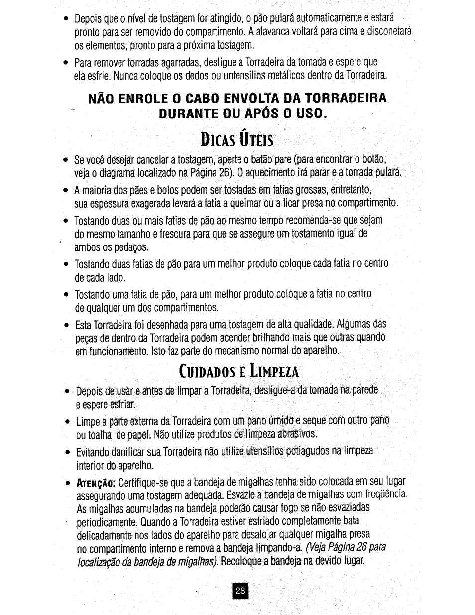Oster TOASTERS User Manual | Page 28 / 30