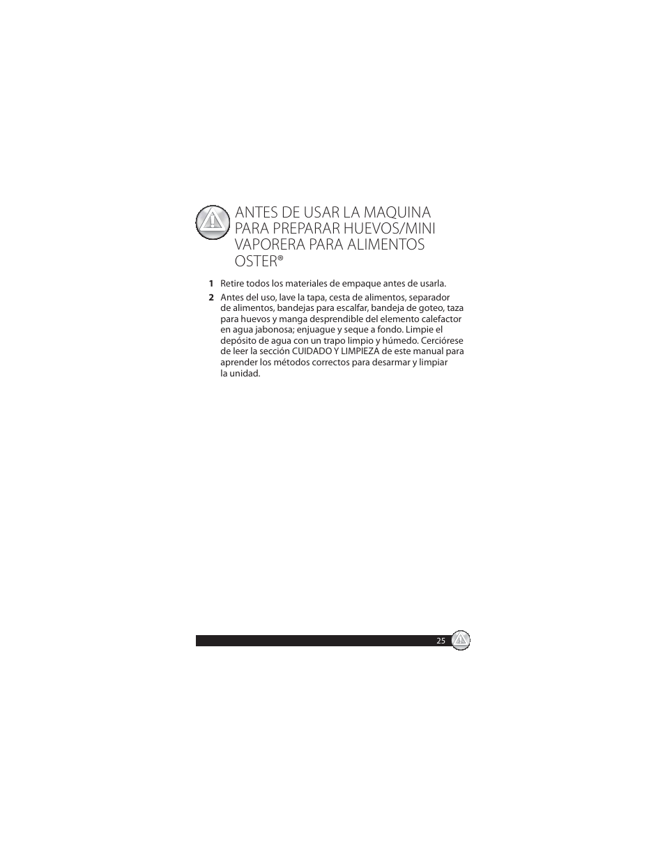 Oster CKSTSTMM10 User Manual | Page 25 / 40
