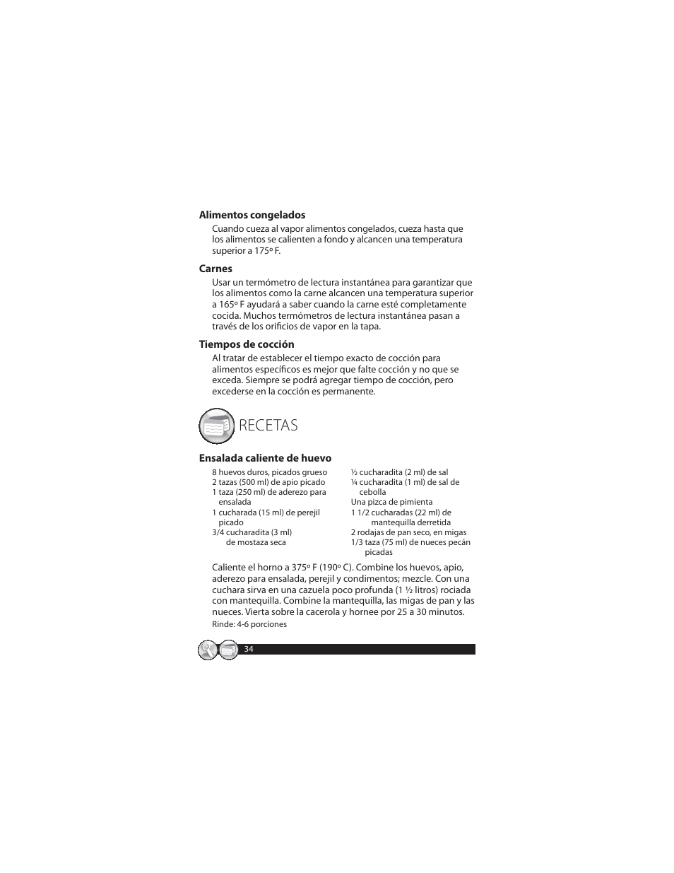 Recetas | Oster CKSTSTMM10 User Manual | Page 34 / 40