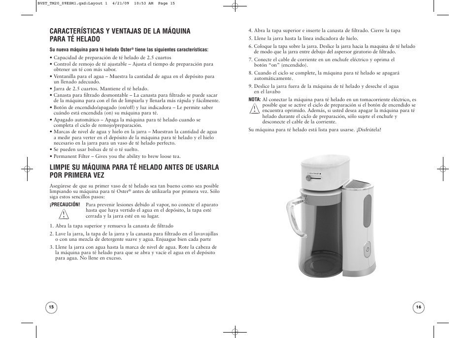 Oster TM20 User Manual | Page 9 / 12