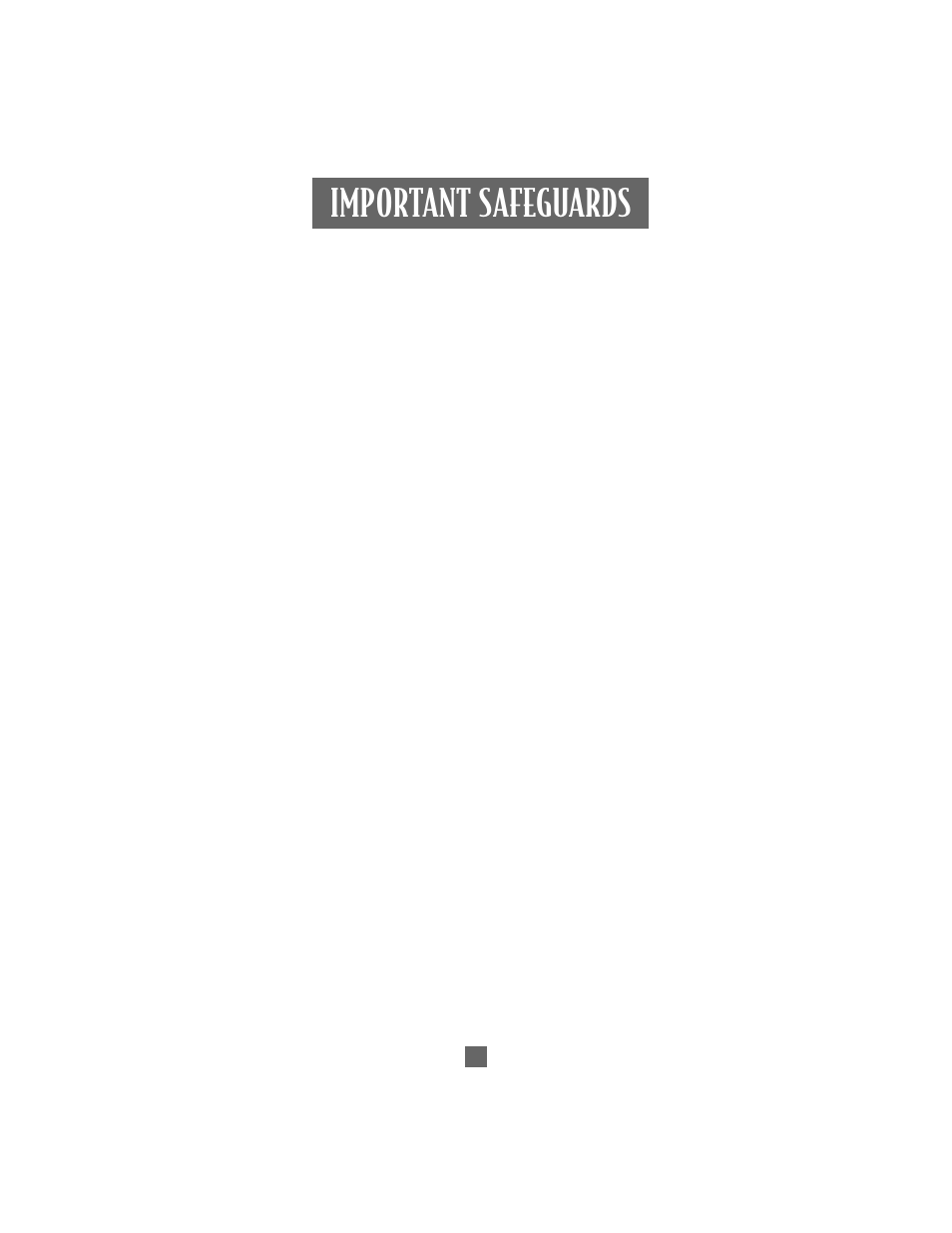 Important safeguards | Oster P. N. 101017 User Manual | Page 5 / 56