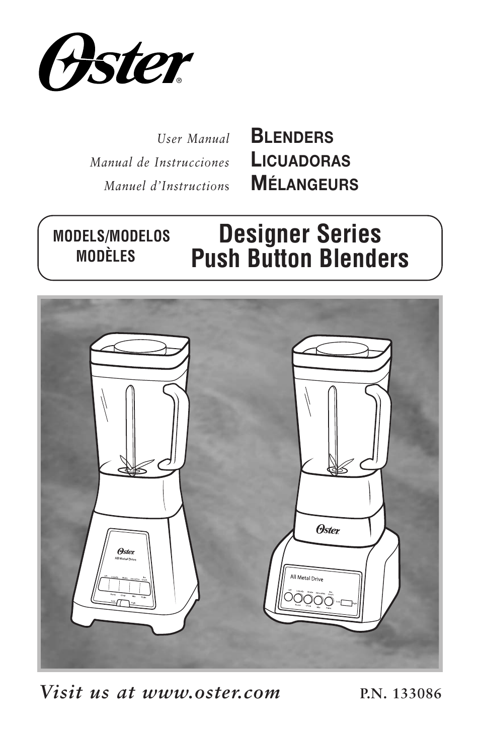 Oster 133086 User Manual | 24 pages
