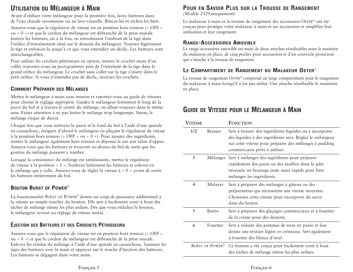 Oster 2529 User Manual | Page 11 / 12