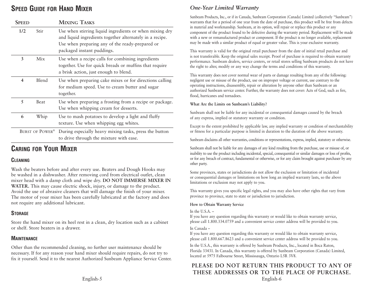 Oster 2529 User Manual | Page 4 / 12