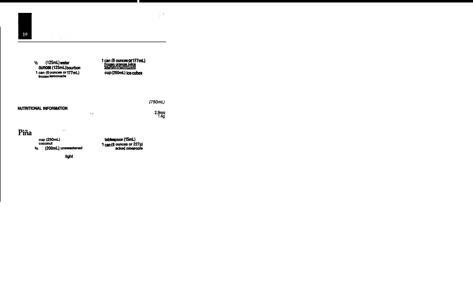 Alcoholic beverages, Frosty sour, Colada | Oster IZER CLASSIC BLENDER User Manual | Page 21 / 56