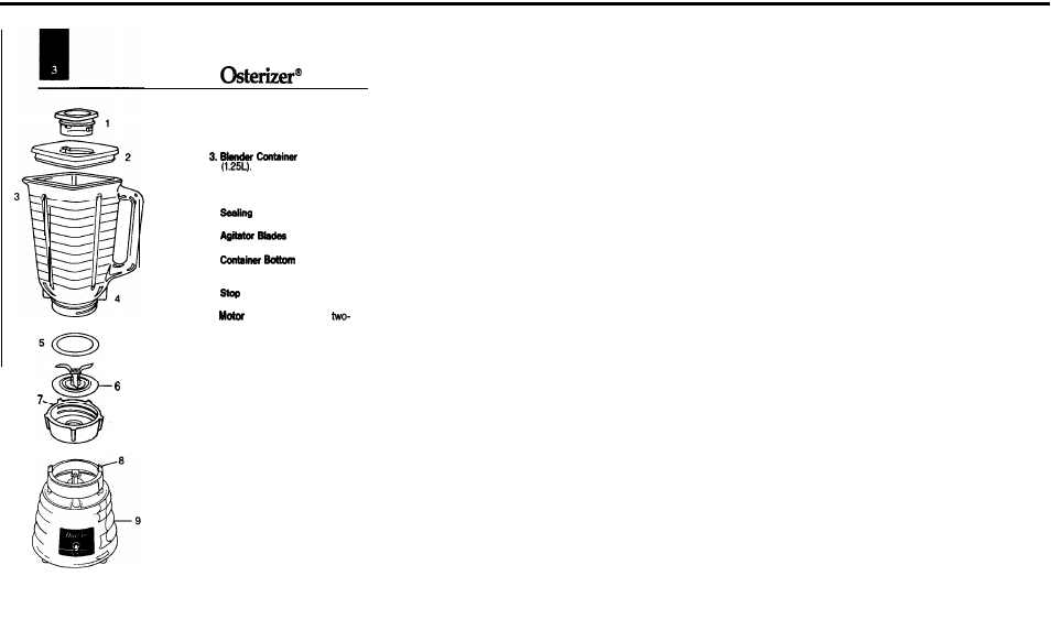 The blender | Oster IZER CLASSIC BLENDER User Manual | Page 5 / 56
