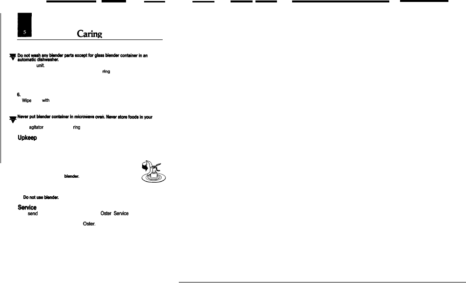 For your blender | Oster IZER CLASSIC BLENDER User Manual | Page 7 / 56