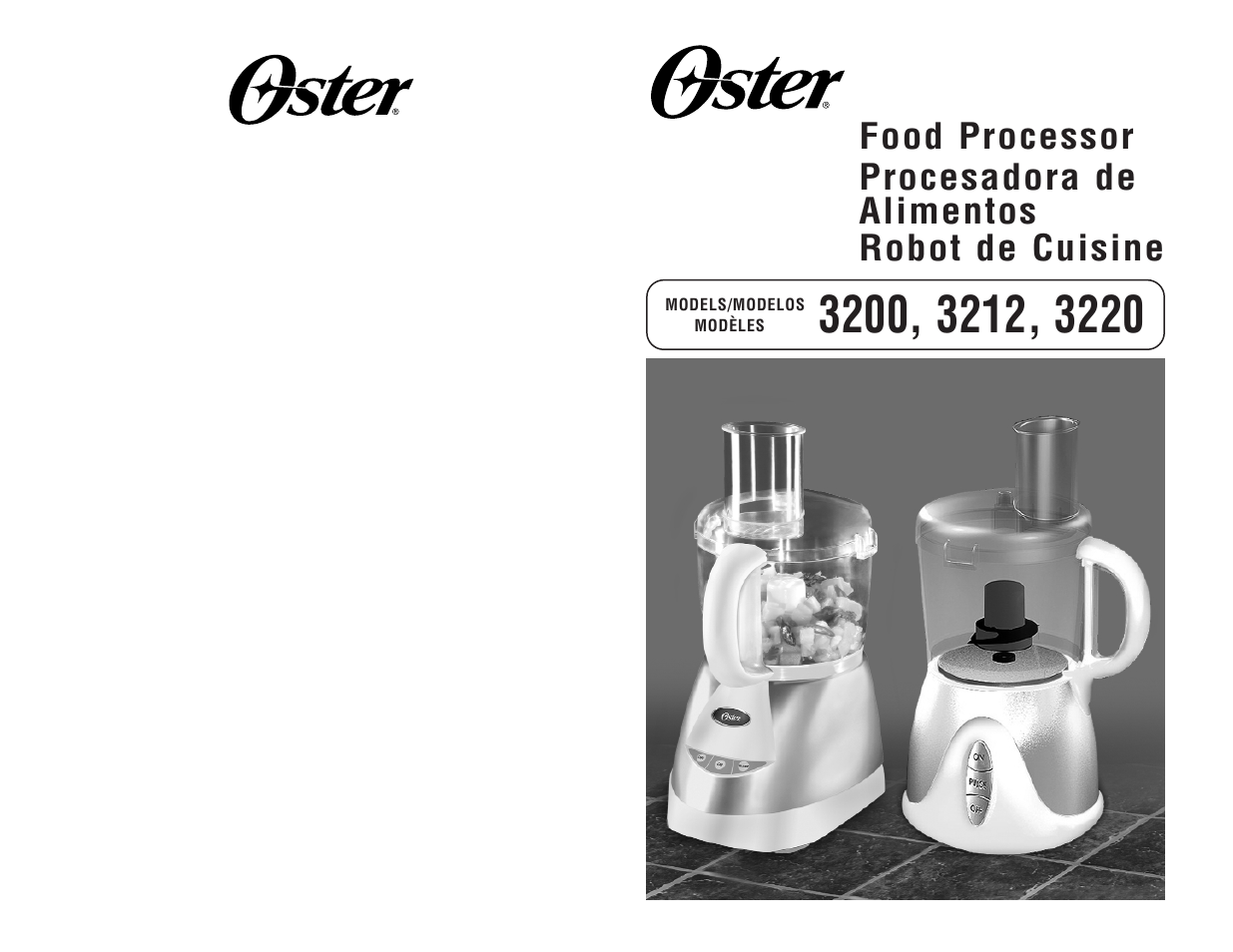 Oster 3200 User Manual | 12 pages