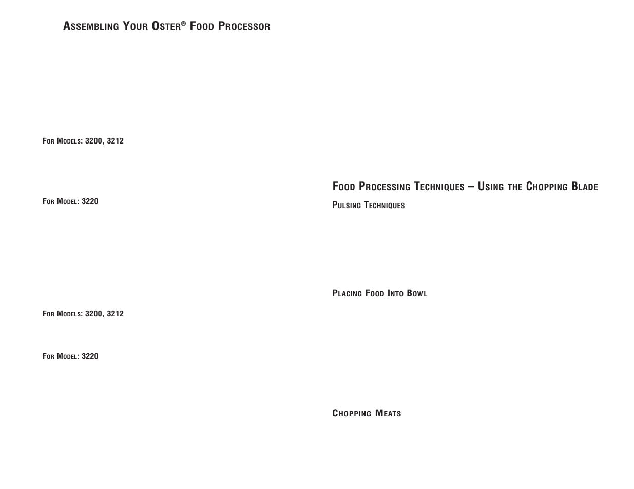 Oster 3200 User Manual | Page 3 / 12