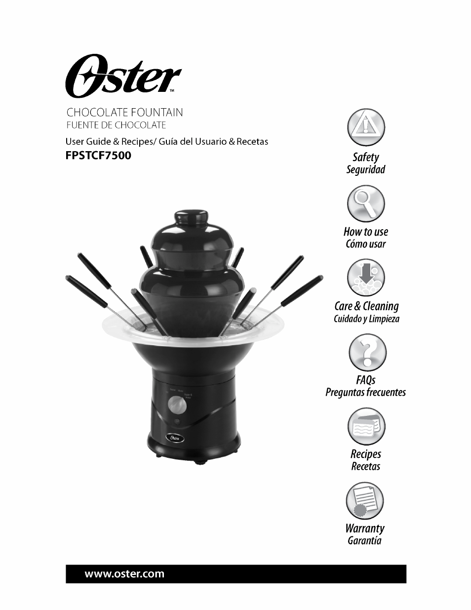 Oster FPSTCF7500 User Manual | 28 pages