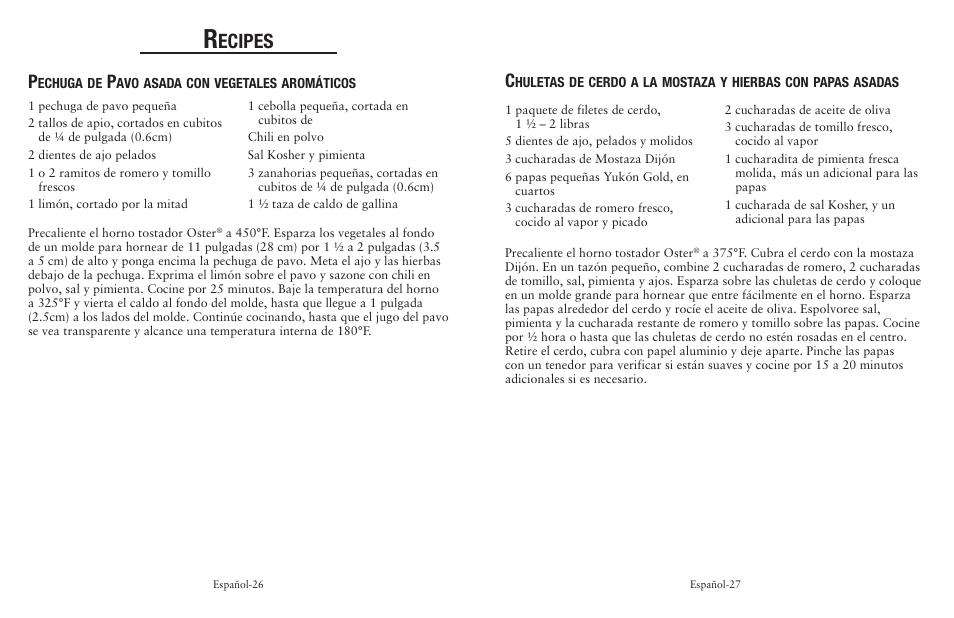 Ecipes | Oster 139214 User Manual | Page 14 / 16