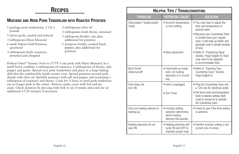 Ecipes | Oster 139214 User Manual | Page 7 / 16