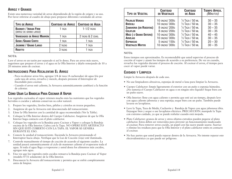 Oster 128342 User Manual | Page 8 / 10