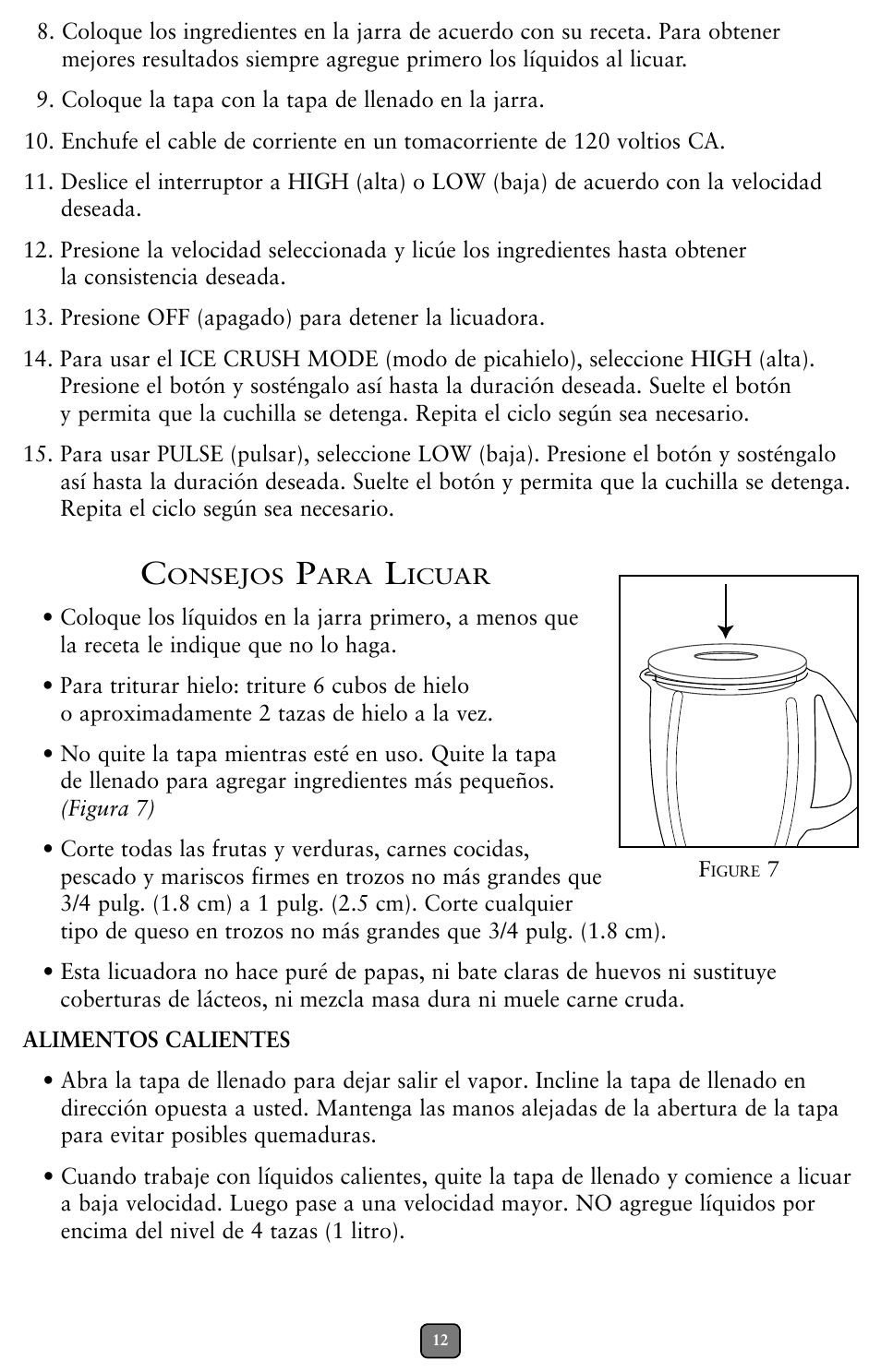 Oster BCBG08 User Manual | Page 12 / 24