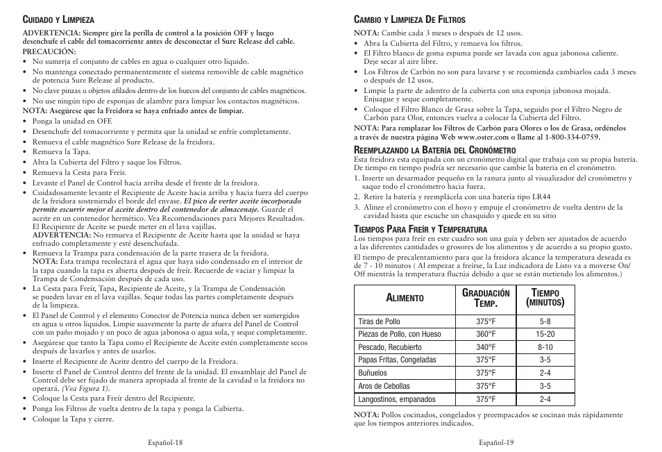 Oster CKSTDFZM70 User Manual | Page 10 / 12