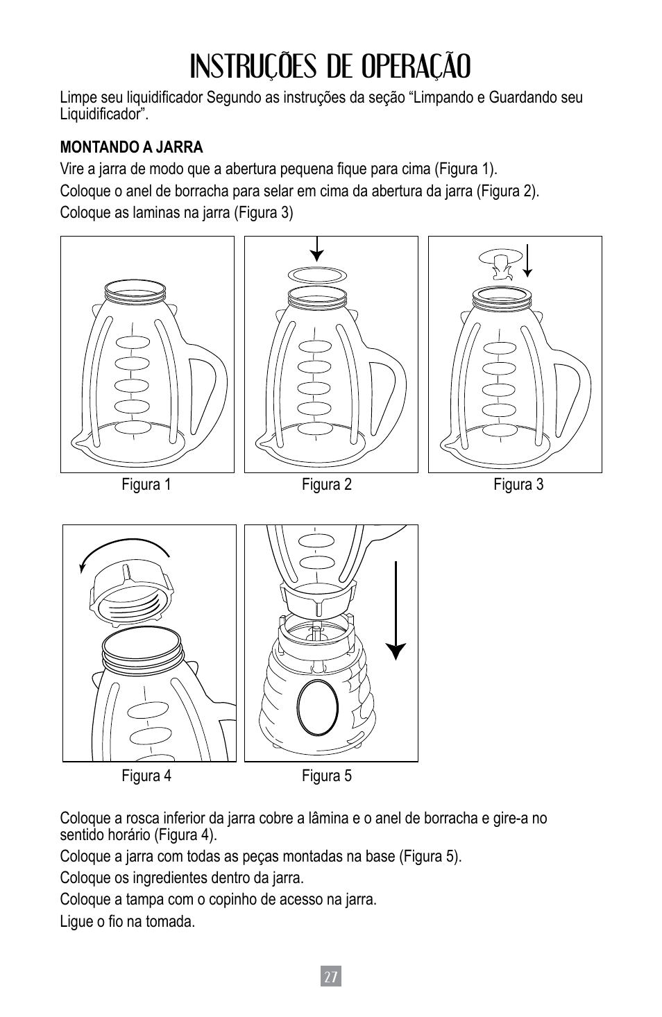 Instruções de operação | Oster BPST02-B-050 User Manual | Page 28 / 34