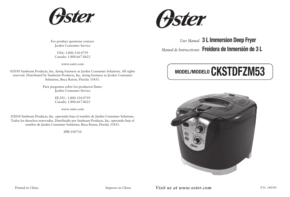 Oster CKSTDFZM53 User Manual | 12 pages