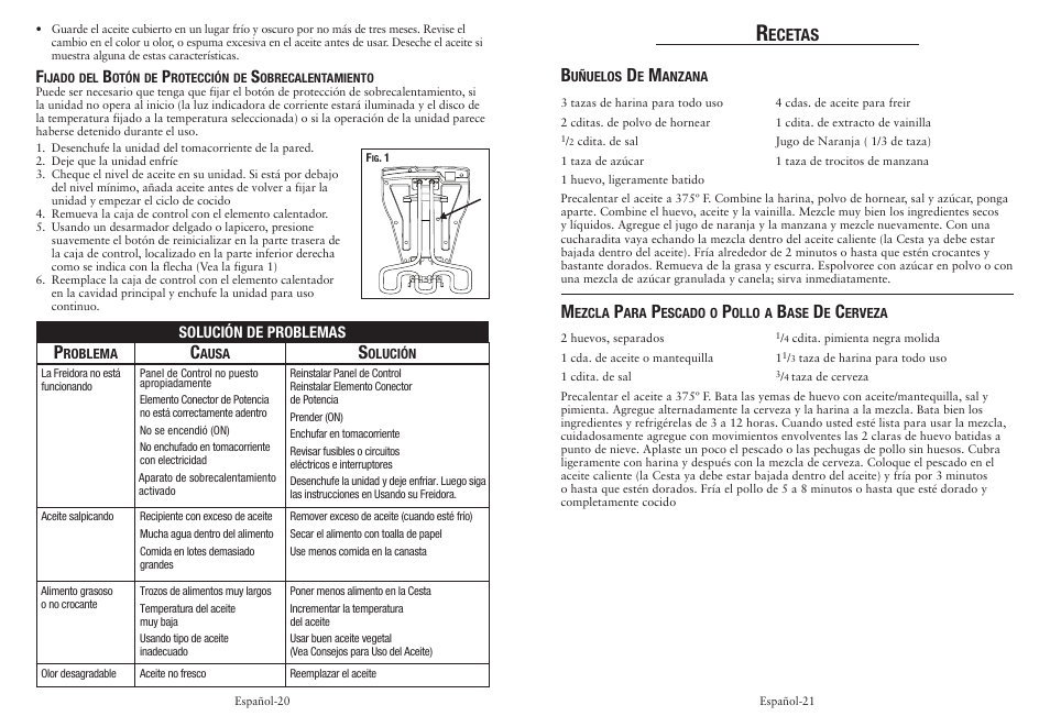 Ecetas | Oster CKSTDFZM53 User Manual | Page 11 / 12