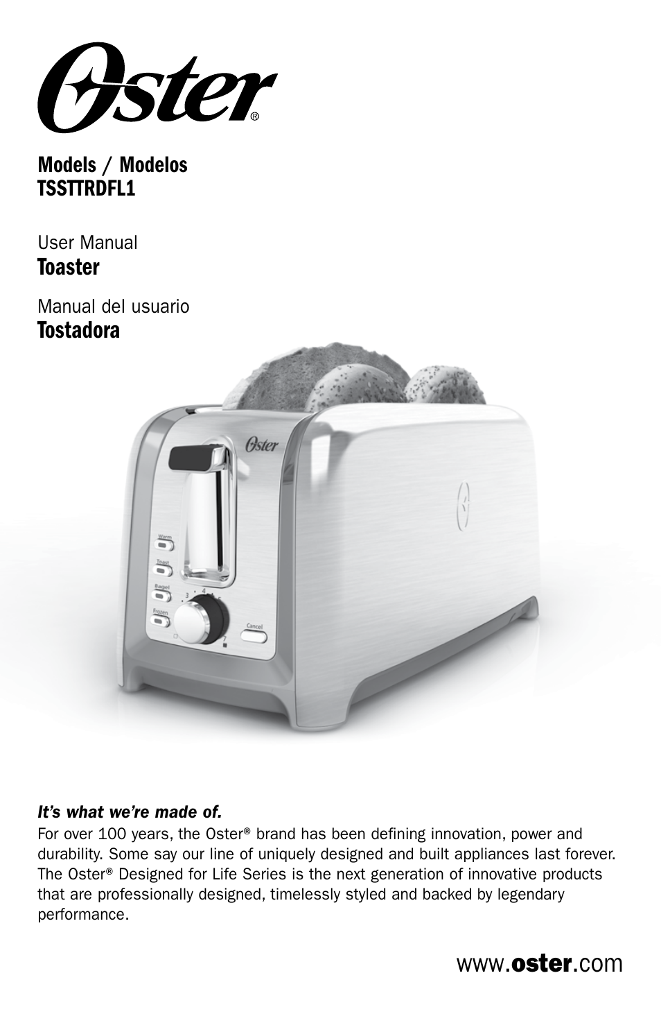 Oster TSSTTRDFL1 User Manual | 11 pages