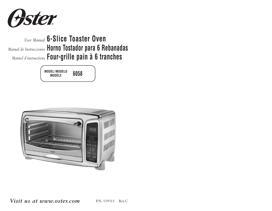 Oster 119311 User Manual | 13 pages