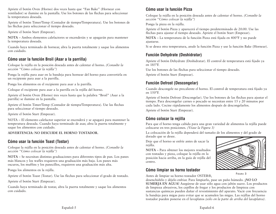 Oster 119311 User Manual | Page 7 / 13