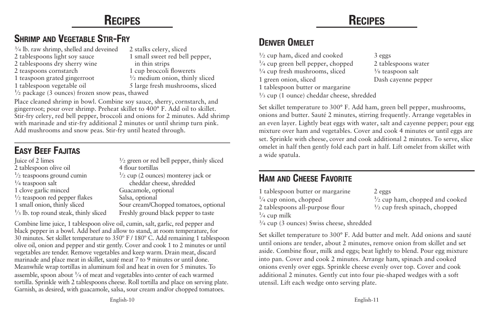 Ecipes | Oster Cookware User Manual | Page 6 / 14