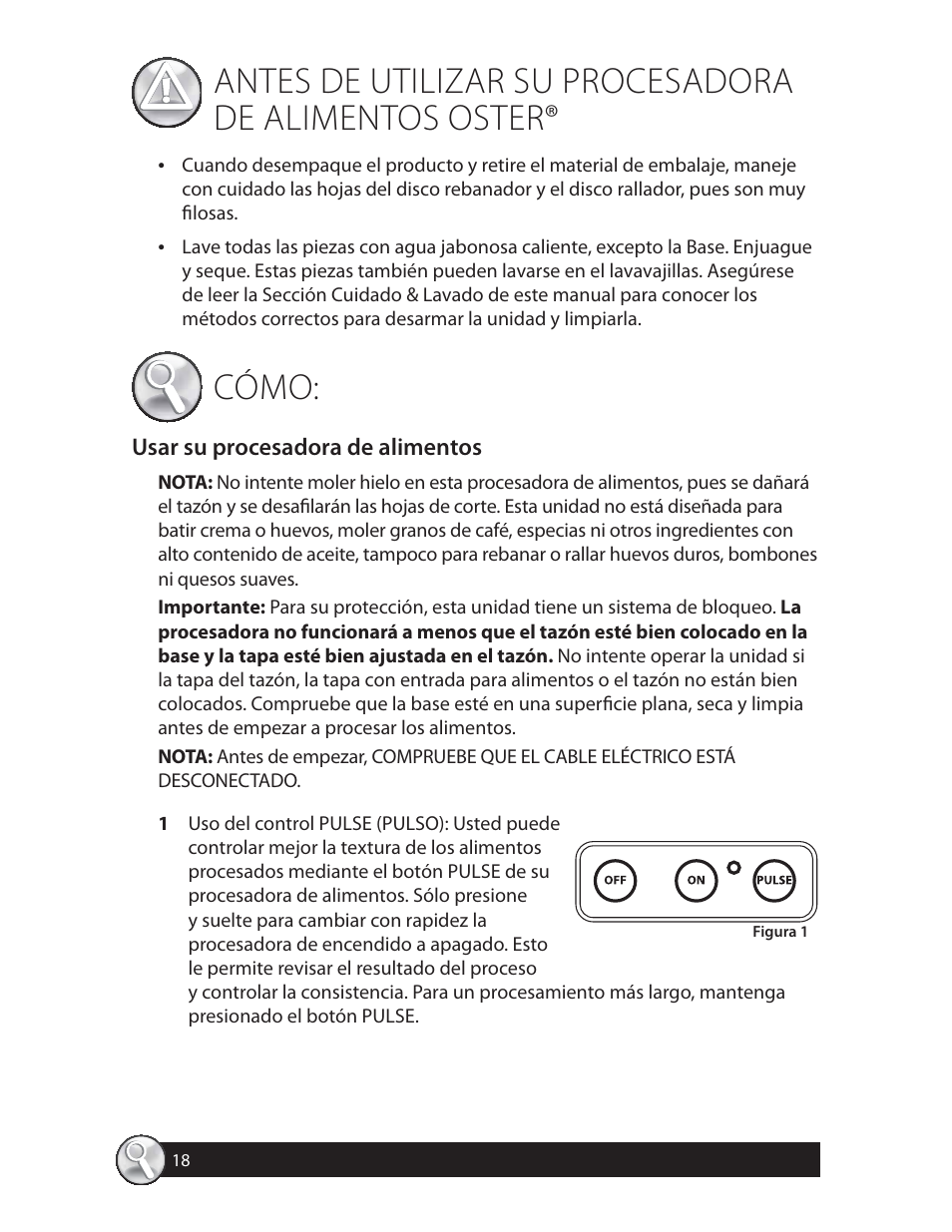 Cómo | Oster 137299 User Manual | Page 18 / 28