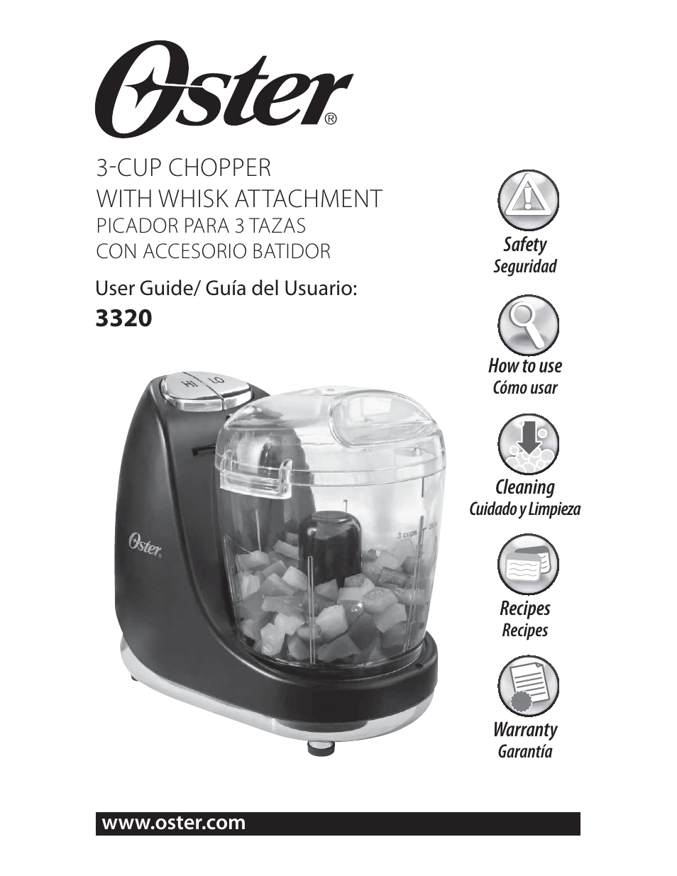 Oster 3320 User Manual | 28 pages