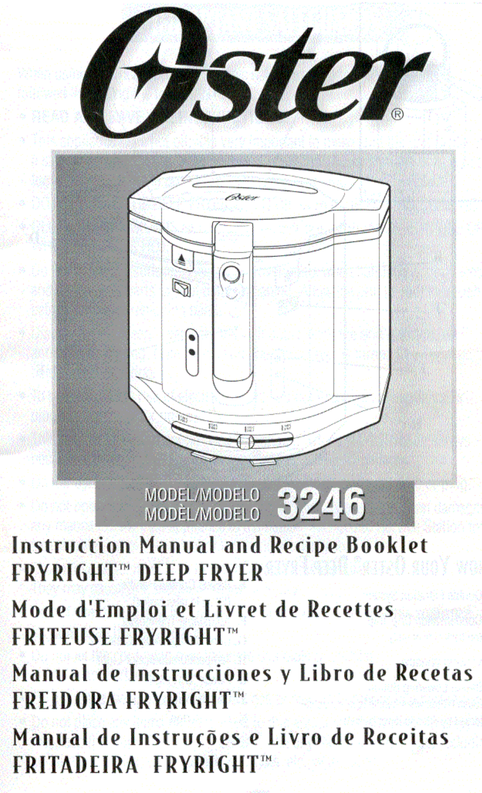 Oster 3246 User Manual | 60 pages