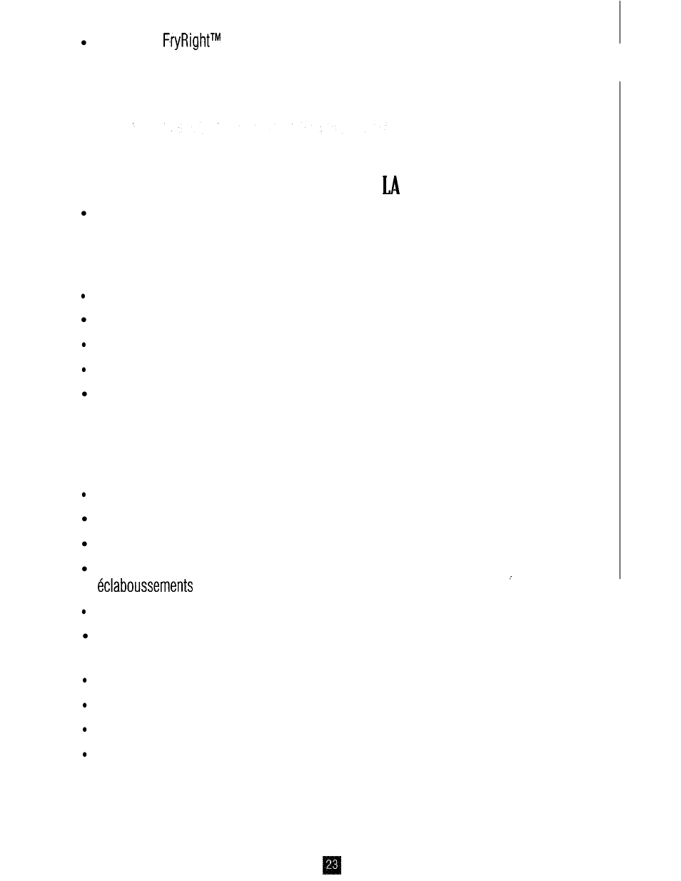 Remiere, Tilisation de, Friteuse | Oster 3246 User Manual | Page 23 / 60