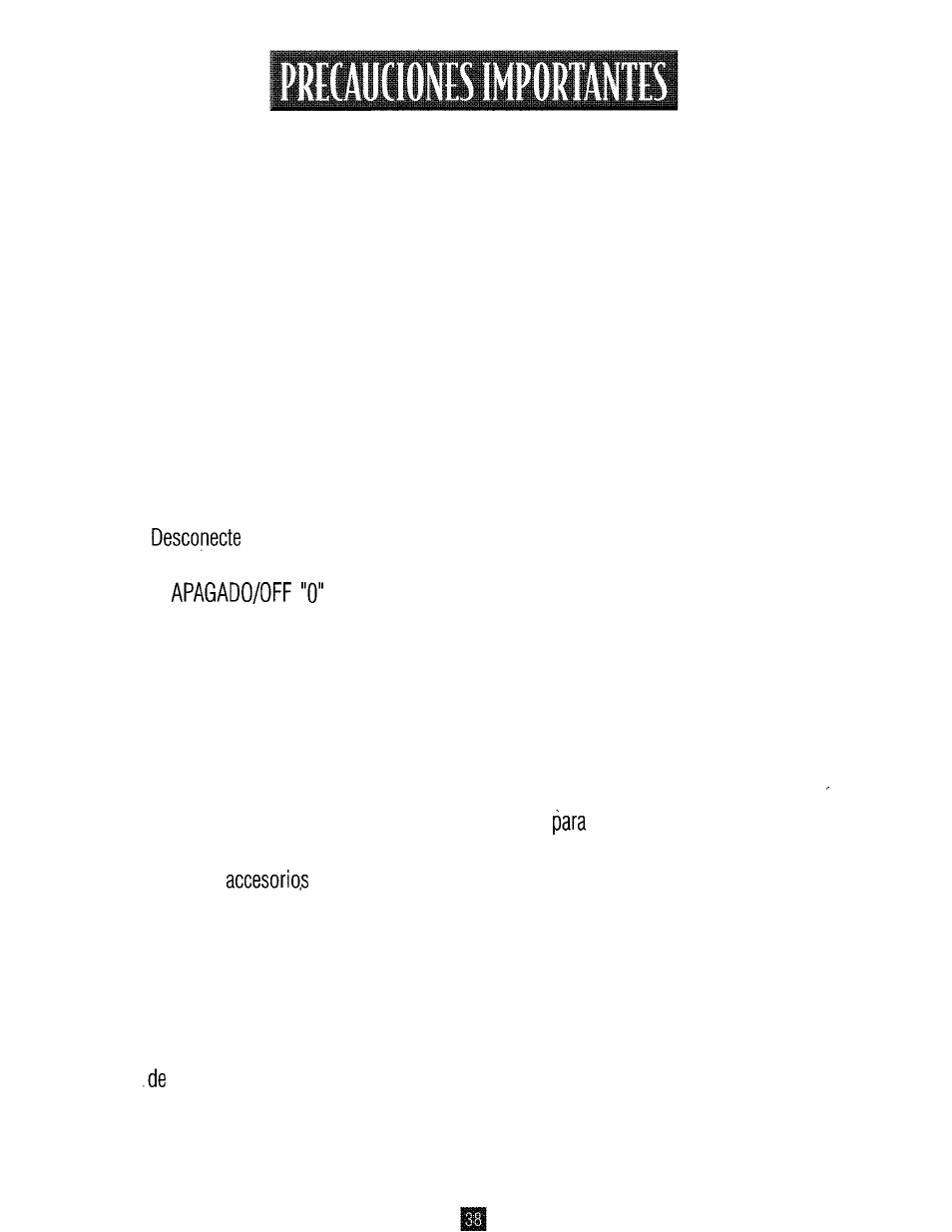 Oster 3246 User Manual | Page 38 / 60