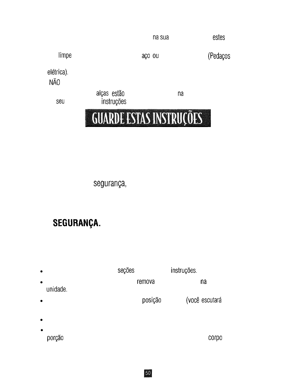 Somente, Sua fritadeira, Primera v | Ritadeira, Aparehlo e, Tente desativar este recurso d e c, Sua n, Ntes | Oster 3246 User Manual | Page 49 / 60