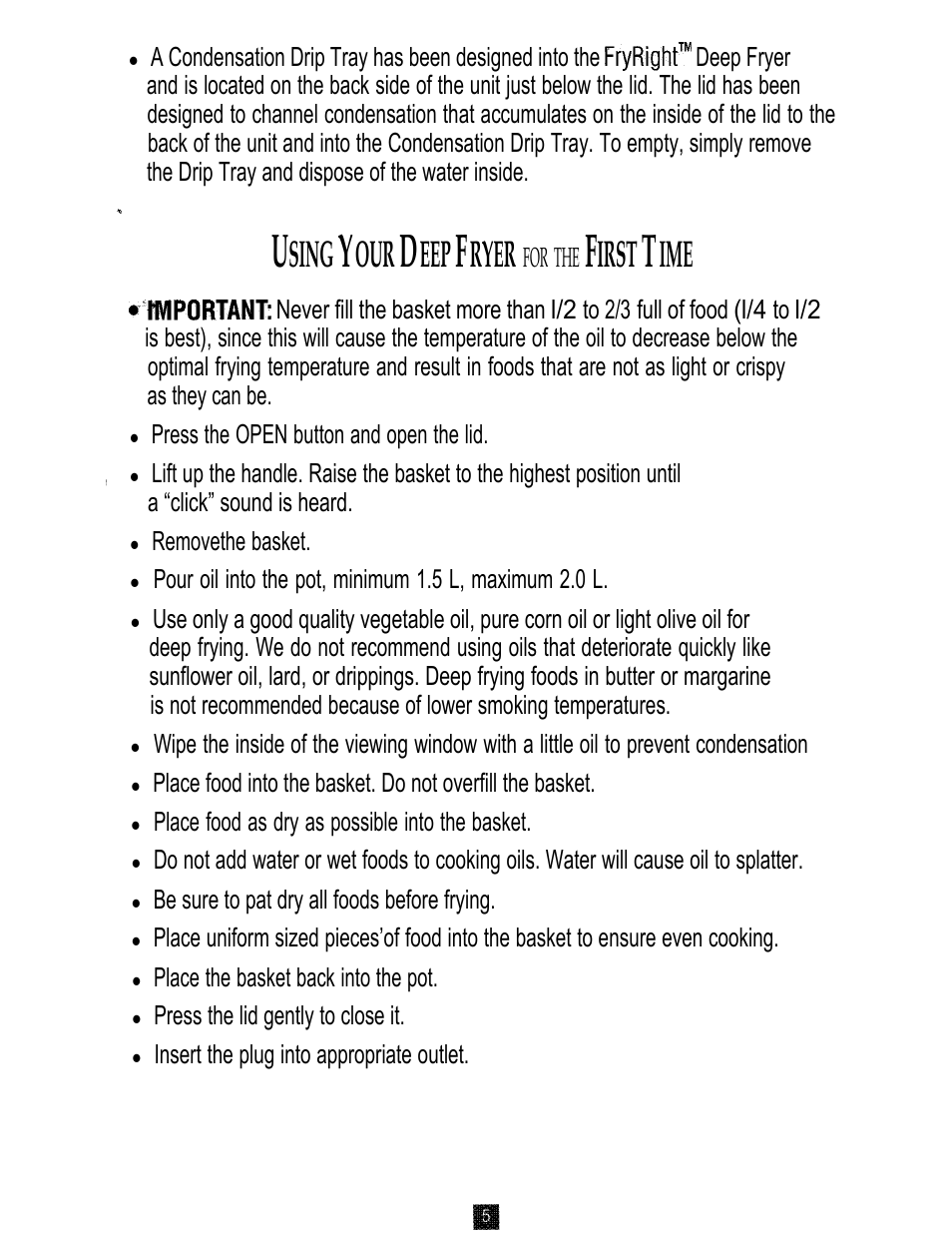 Sing, Ryer, Irst | Oster 3246 User Manual | Page 5 / 60