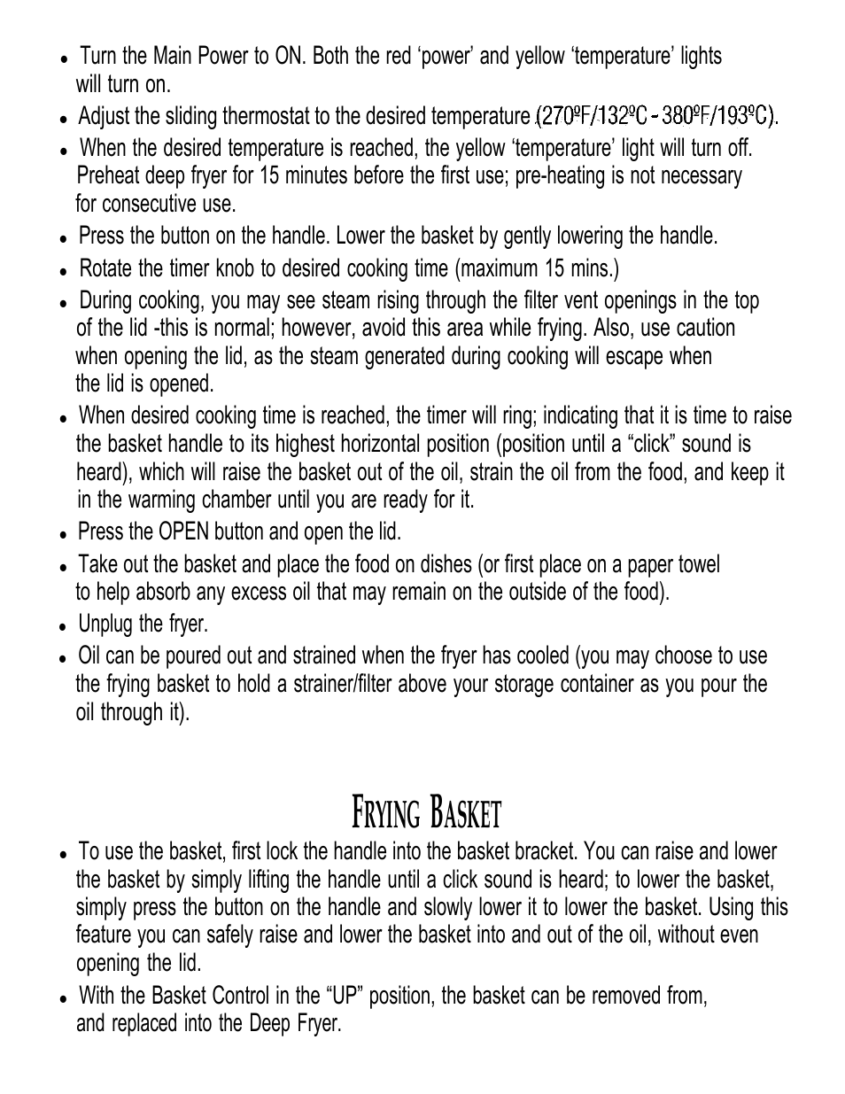 Rying, Asket | Oster 3246 User Manual | Page 6 / 60