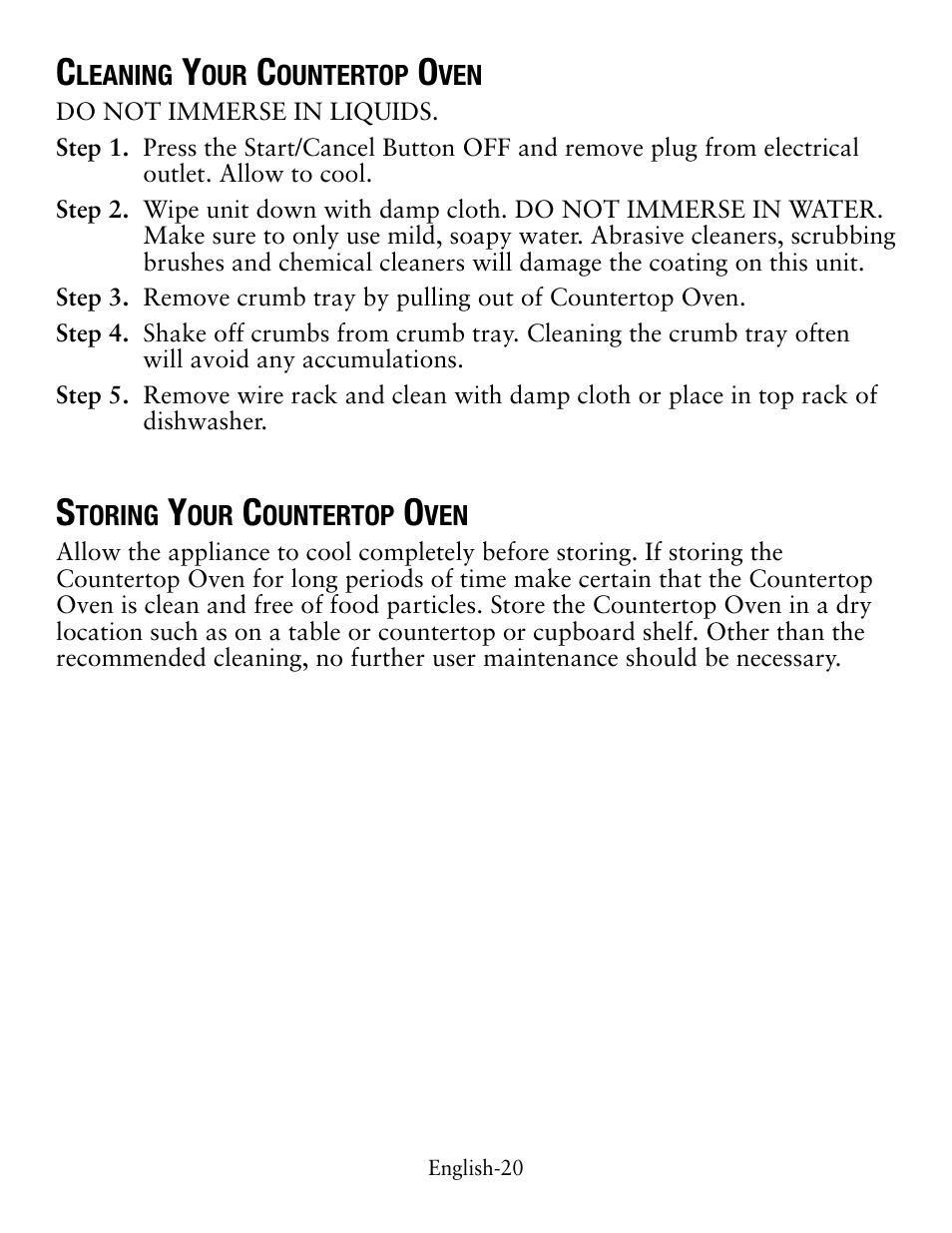 Oster Digital Countertop TSSTTVDFL1 User Manual | Page 20 / 43