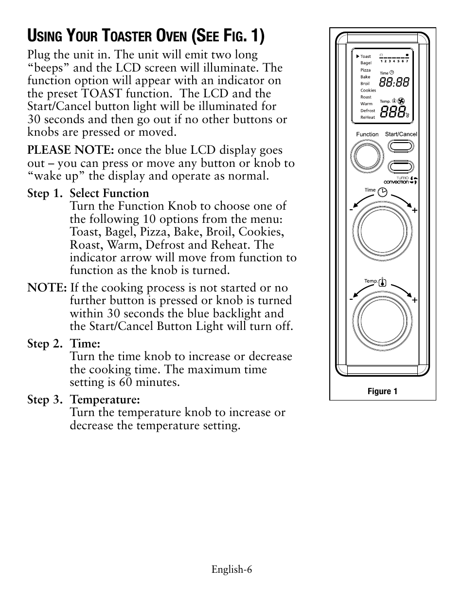 Oster Digital Countertop TSSTTVDFL1 User Manual | Page 6 / 43