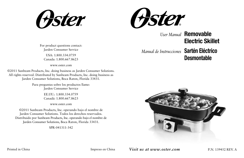 Oster Fryer User Manual | 20 pages