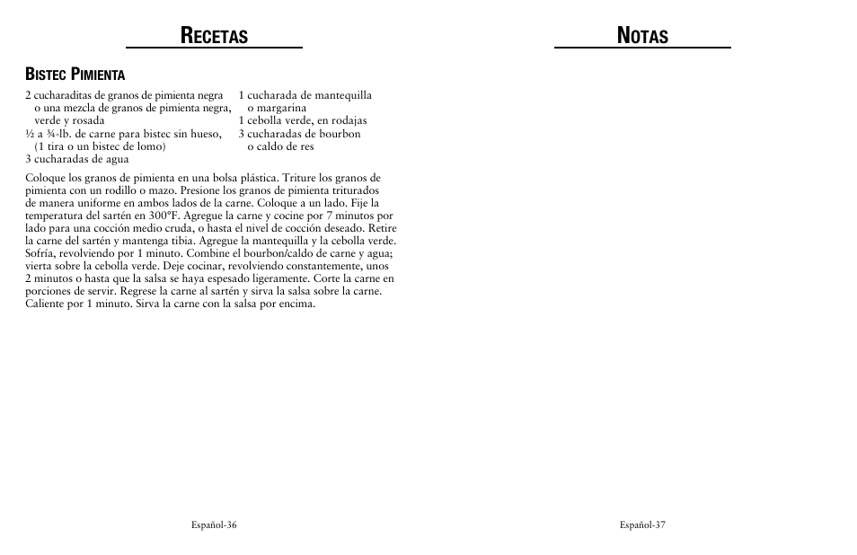 Otas, Ecetas | Oster Fryer User Manual | Page 19 / 20