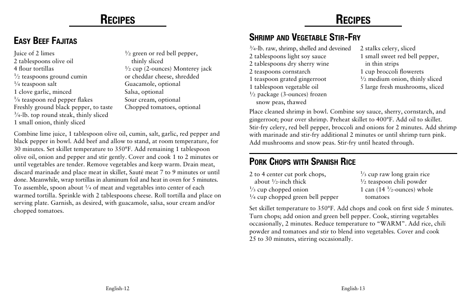 Ecipes | Oster Fryer User Manual | Page 7 / 20