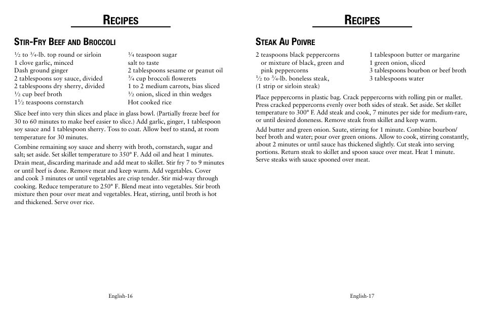 Ecipes | Oster Fryer User Manual | Page 9 / 20