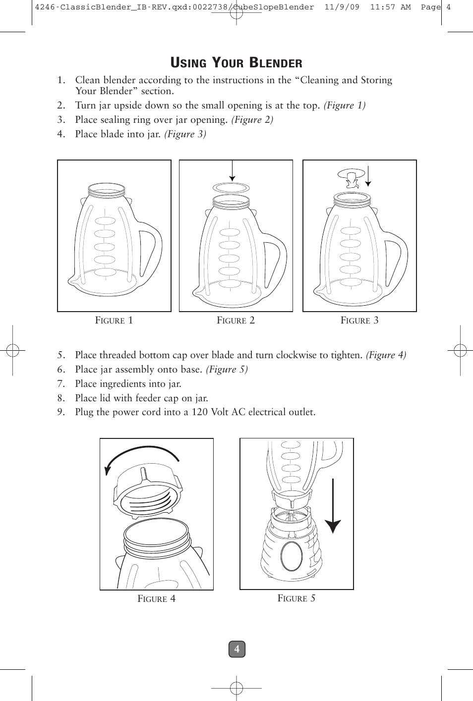 Oster 114279-009 User Manual | Page 5 / 22