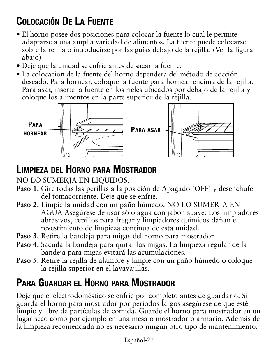 Oster TSSTTVCG01 User Manual | Page 27 / 36