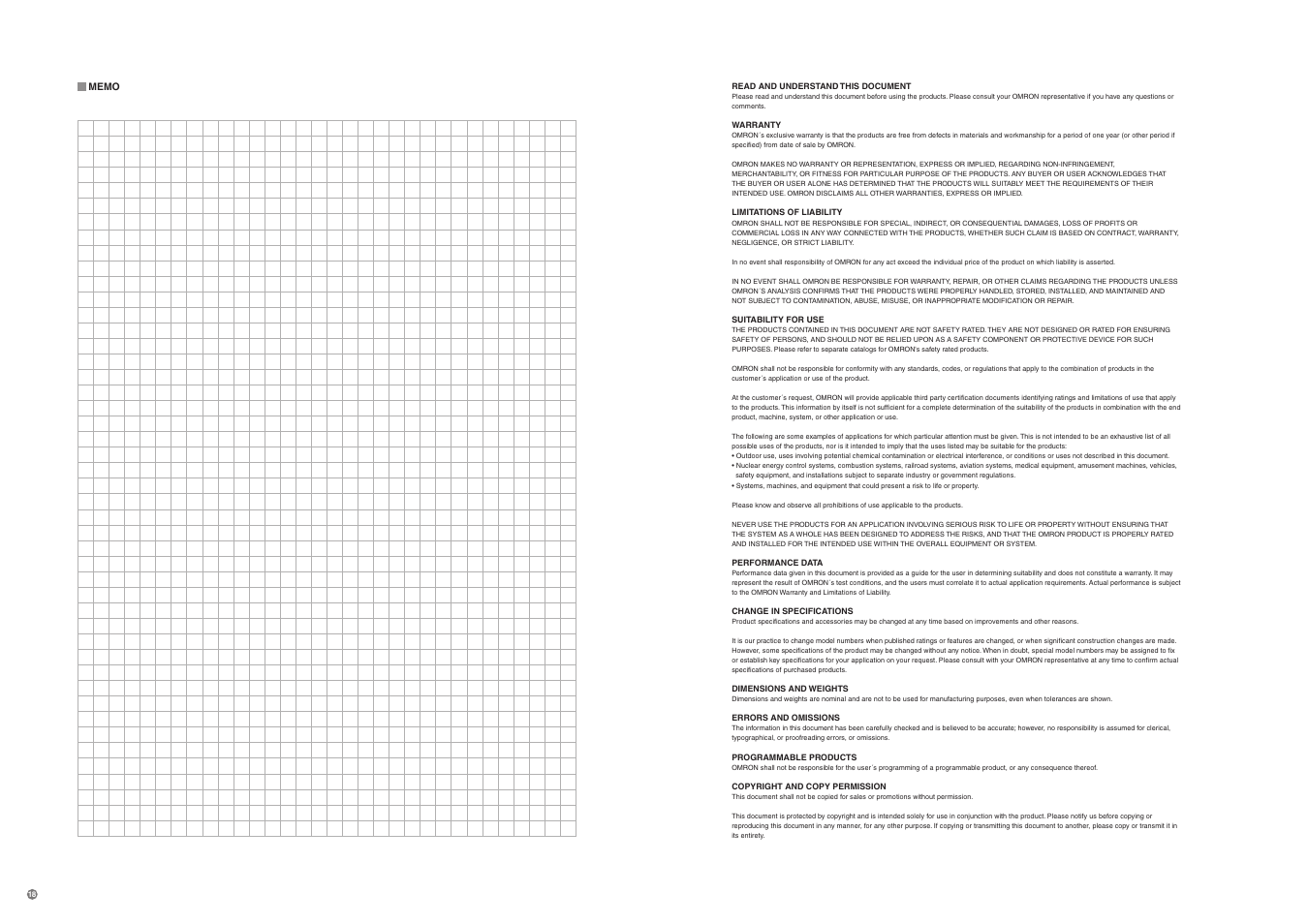 Read and understand this document | Omron Healthcare ZFX-C User Manual | Page 13 / 15