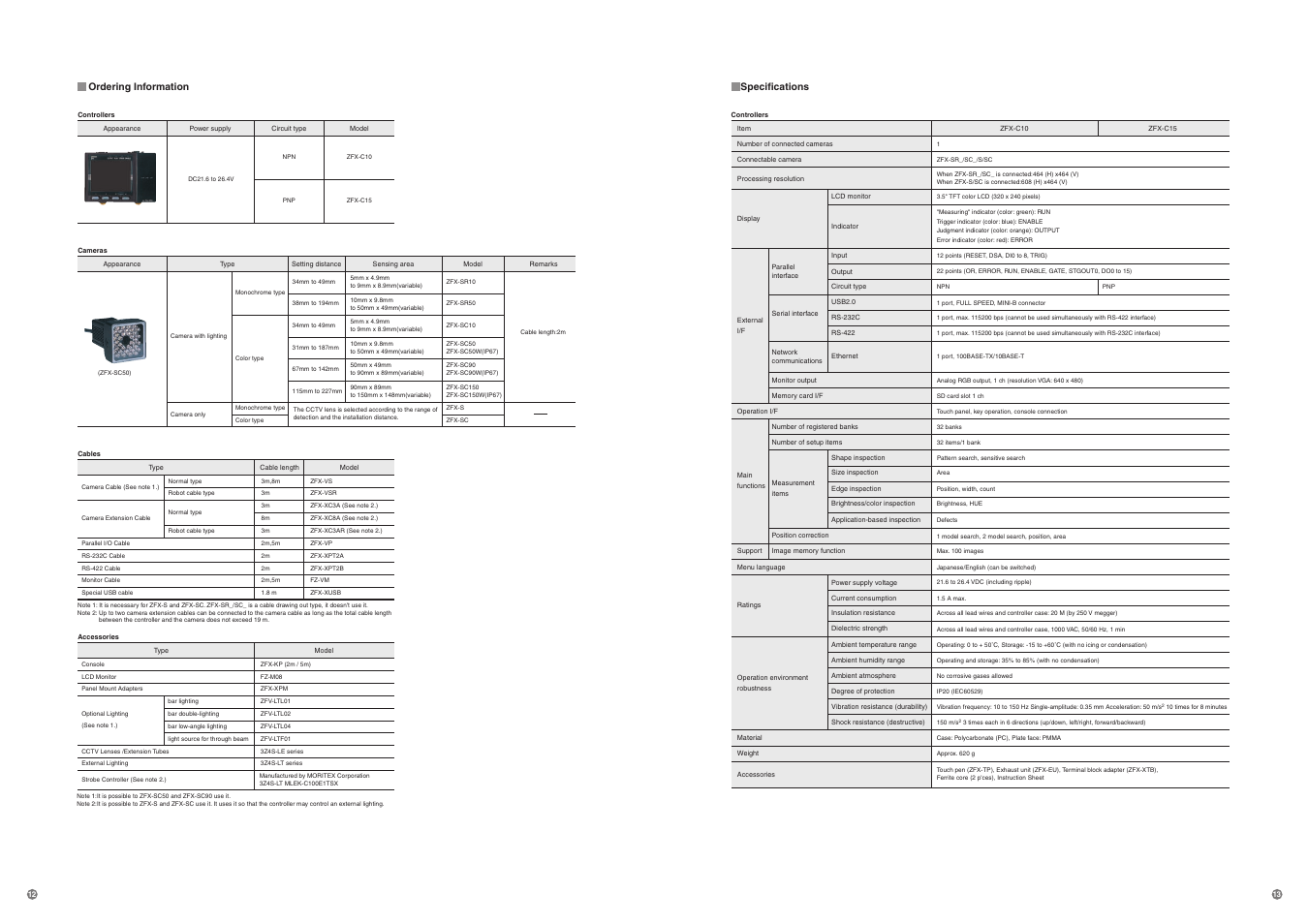 Specifications | Omron Healthcare ZFX-C User Manual | Page 8 / 15