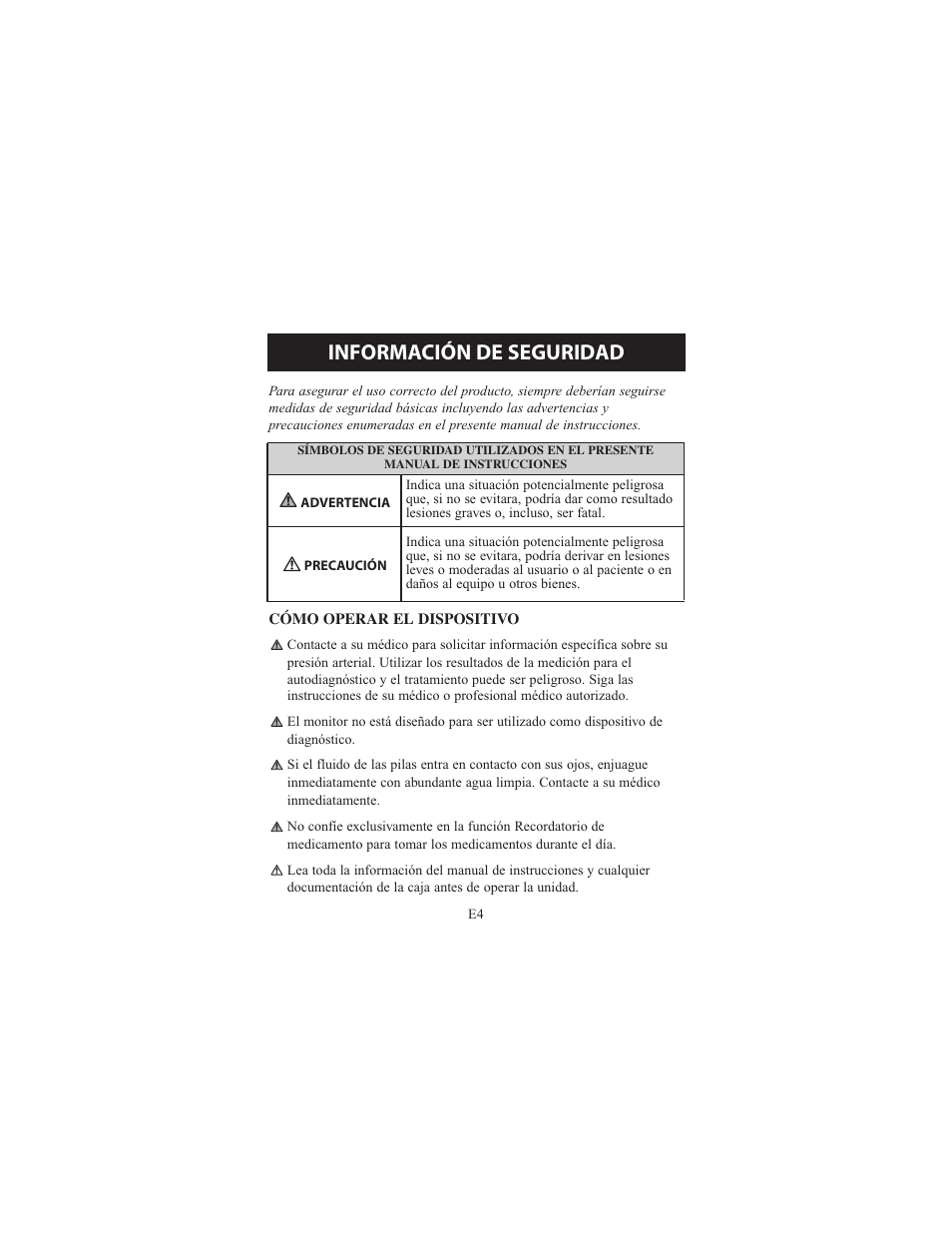 Información de seguridad | Omron Healthcare ELITE 7300IT User Manual | Page 50 / 92